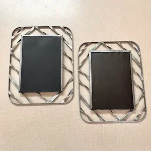 Vintage | Accents | Pair Of Twisted Silver Metal Frames For 7 X 5 ...